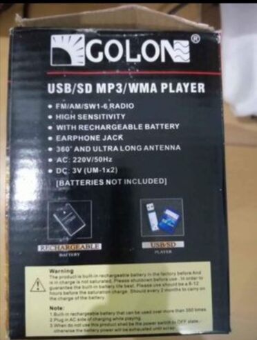 Radio FM, USB, CARTE MÉMOIRE