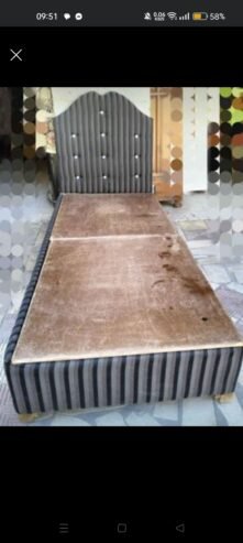 Lit démontable capitonné bel sandou9 sans matelas