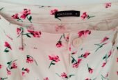 Jeans blanc fleurit LcWaikiki taille 46