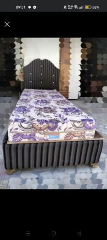 Lit démontable capitonné bel sandou9 sans matelas