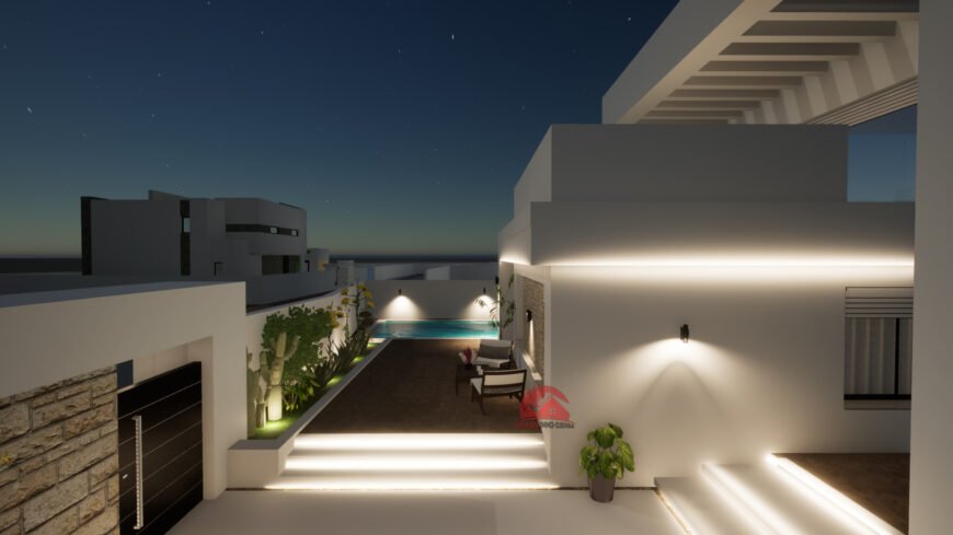 VILLA NEUVE À VENDRE À LA ZONE TOURISTIQUE MEZRAYA – RÉF V640