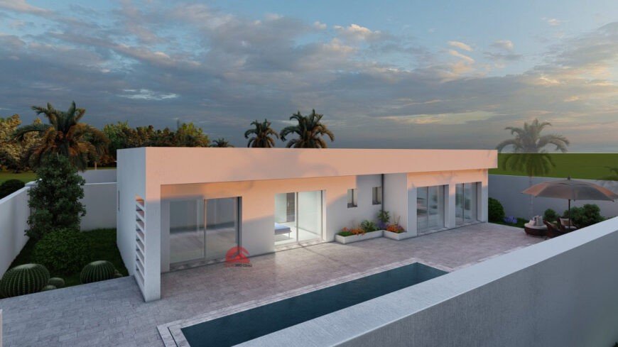 MODÈLE DE PLAN PLAIN-PIED À DJERBA – RÉF P625