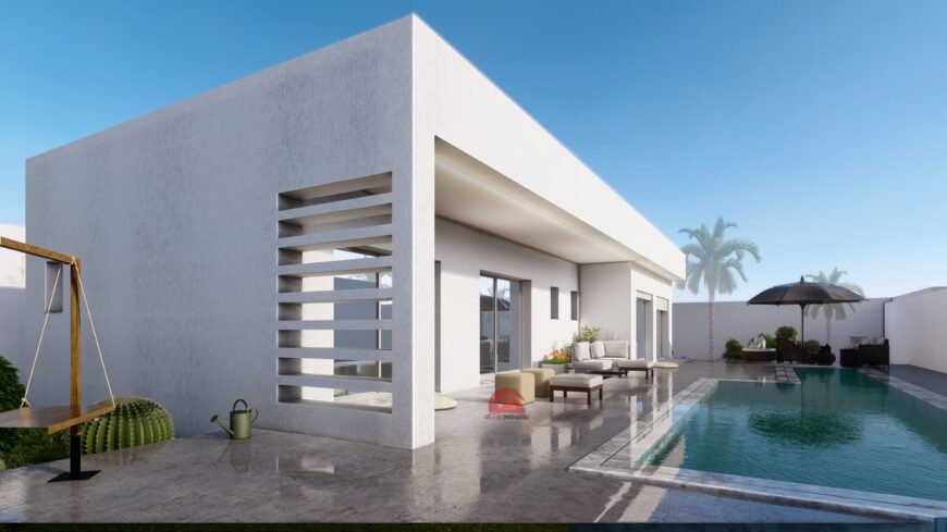 MODÈLE DE PLAN PLAIN-PIED À DJERBA – RÉF P625