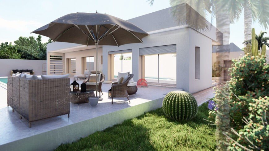 MODÈLE DE PLAN PLAIN-PIED À DJERBA – RÉF P625