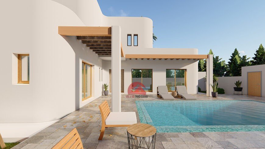 NOUVEAU MODÈLE DE PLAN À CONSTRUIRE À DJERBA – RÉF P553