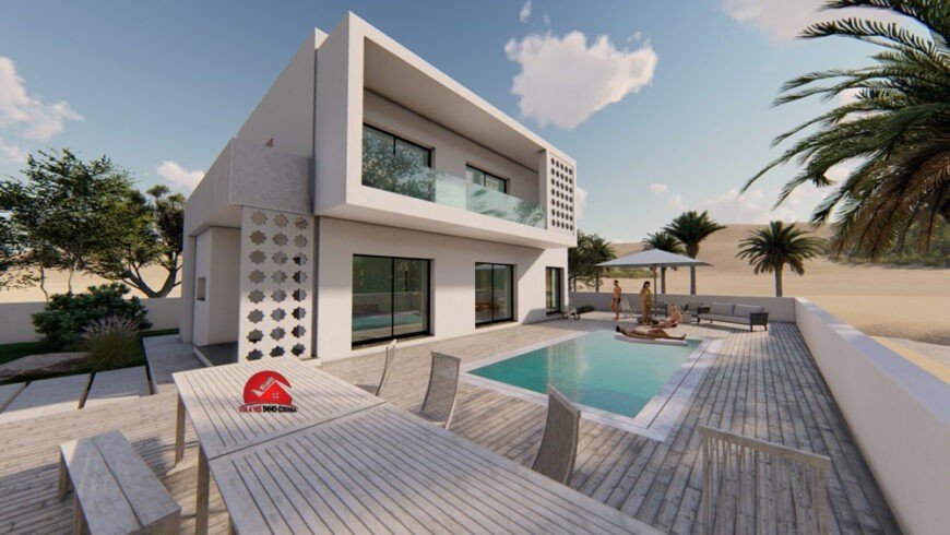 MODÈLE DE PLAN À CONSTRUIRE EN DJERBA HOUMT SOUK -RÉF P600