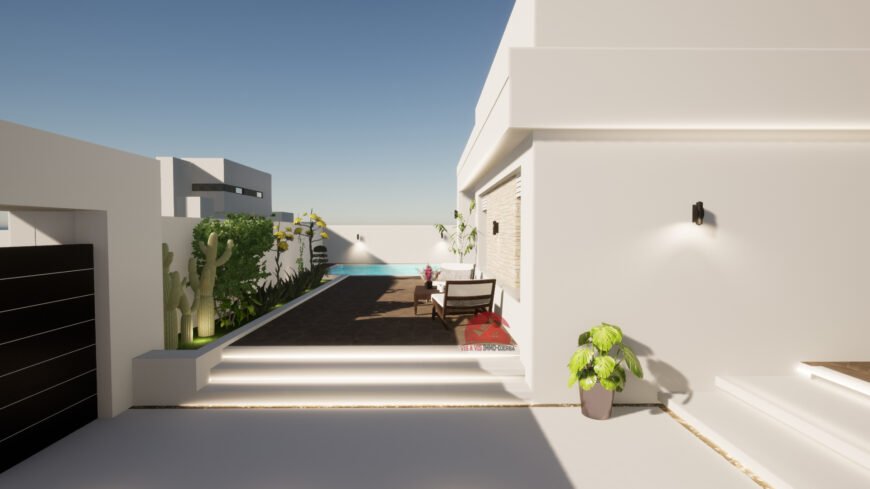 VILLA NEUVE À VENDRE À LA ZONE TOURISTIQUE MEZRAYA – RÉF V640
