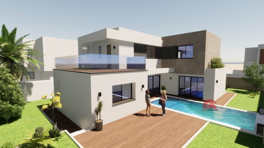 VENTE VILLA AVEC PISCINE À MEZRAYA DJERBA – RÉF V620