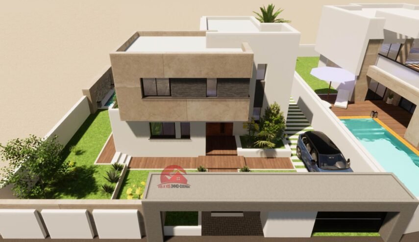 VILLA AVEC PISCINE À MEZRAYA DJERBA – RÉF V620