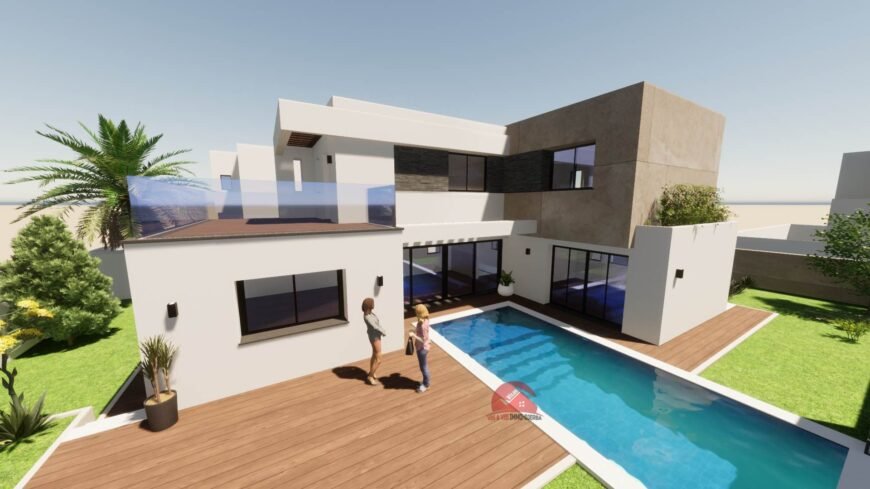 VILLA AVEC PISCINE À MEZRAYA DJERBA – RÉF V620