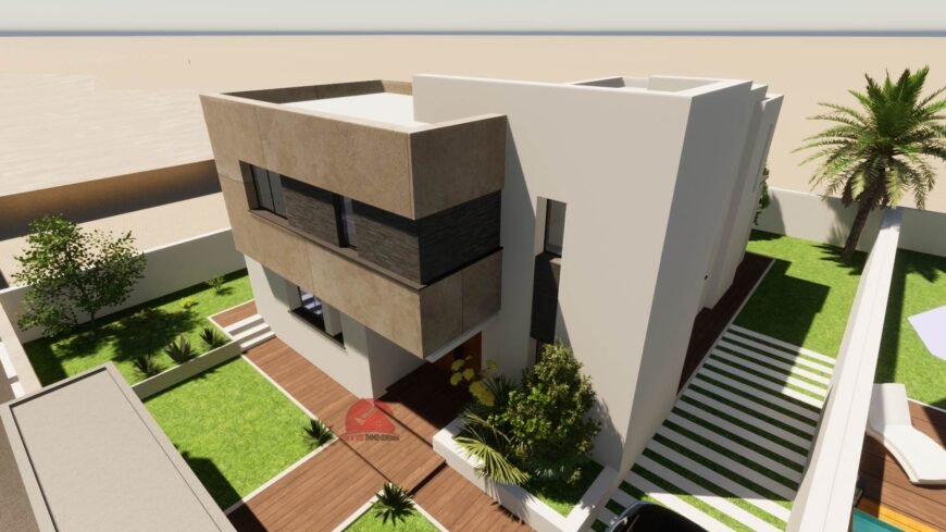 VILLA AVEC PISCINE À MEZRAYA DJERBA – RÉF V620