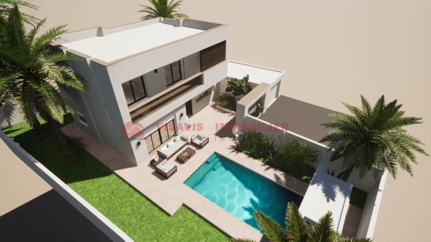 CONSTRUCTION VILLA CLÉ EN MAIN EN ZONE URBAINE DJERBA – RÉF P694
