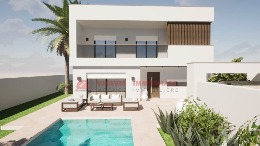 CONSTRUCTION VILLA CLÉ EN MAIN EN ZONE URBAINE DJERBA – RÉF P694