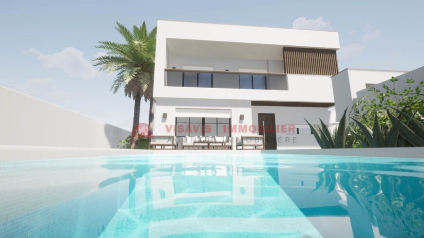 CONSTRUCTION VILLA CLÉ EN MAIN EN ZONE URBAINE DJERBA – RÉF P694